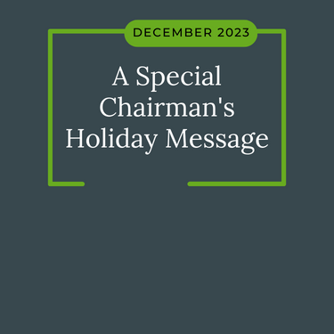 Chairman's Holiday Message